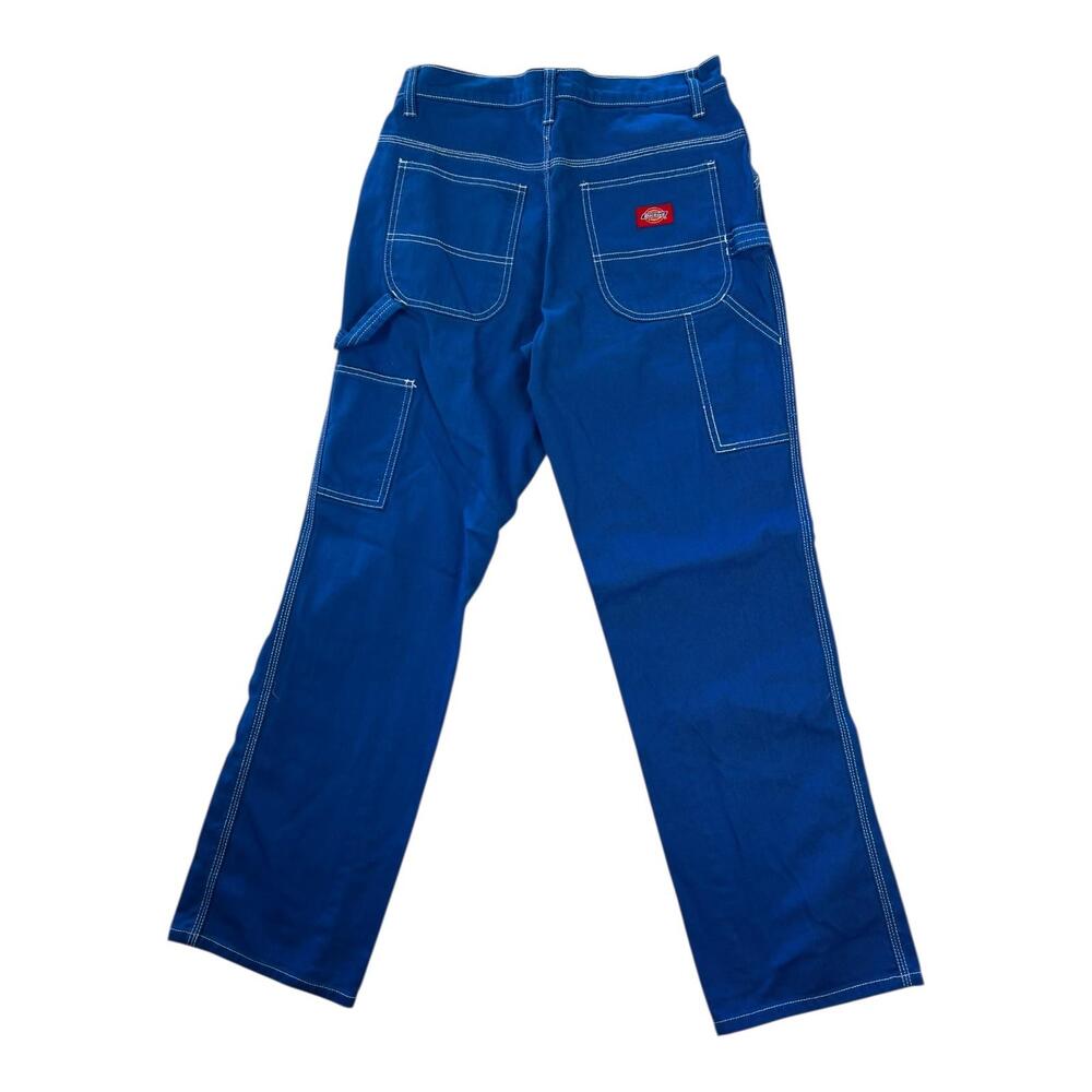 Dickies Carpenter Pants Women's 5 27 Blue Straight Leg Twill Utility Workwear